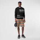 Burberry Burberry Horseferry Intarsia Merino Wool Blend Sweater, Black