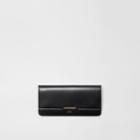 Burberry Burberry Horseferry Embossed Leather Continental Wallet, Black