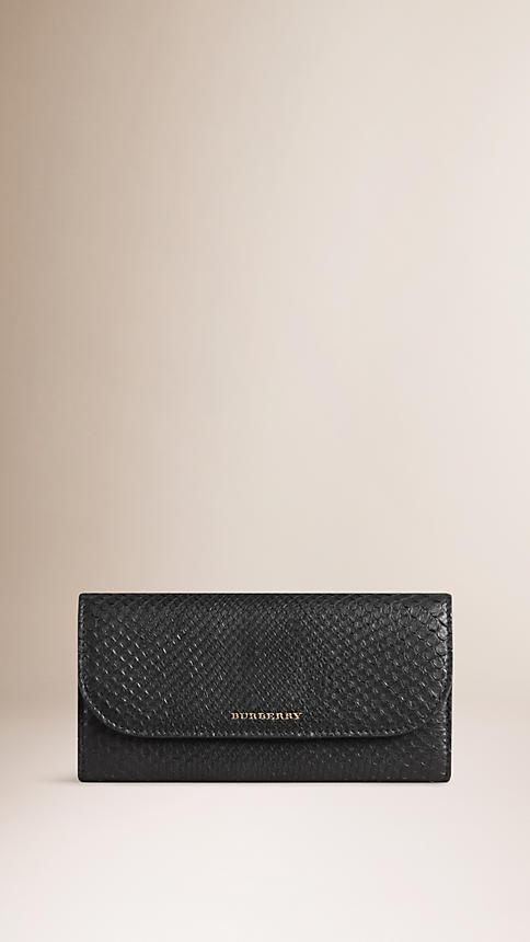 Burberry Python Continental Wallet