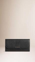 Burberry Python Continental Wallet