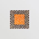 Burberry Burberry B Motif And Floral Print Silk Square Scarf, Orange