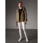 Burberry Burberry Quilted Trench Jacket With Detachable Hood, Beige