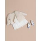 Burberry Burberry Collarless Cotton Cashmere Jacket, Size: 24m, White