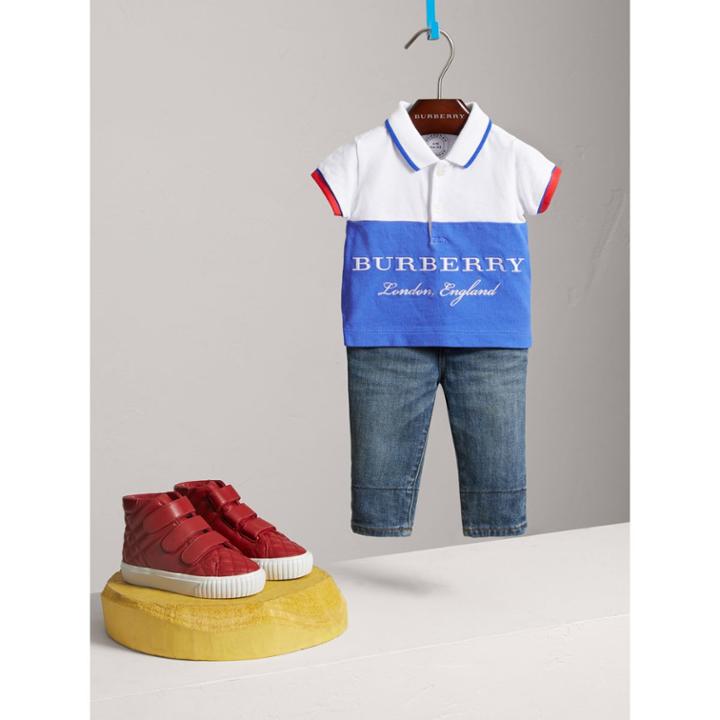 Burberry Burberry Tipped Cotton Piqu Polo Shirt, Size: 3y