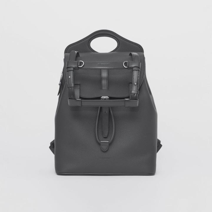 Burberry Burberry Blanket Strap Detail Leather Pocket Backpack