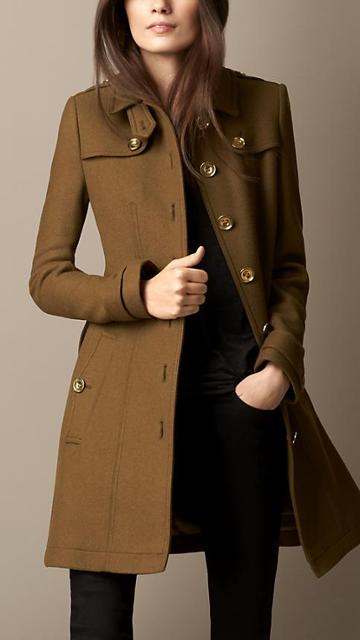 Burberry Wool Twill Trench Coat