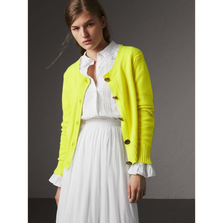 Burberry Burberry Bird Button Cashmere Cardigan