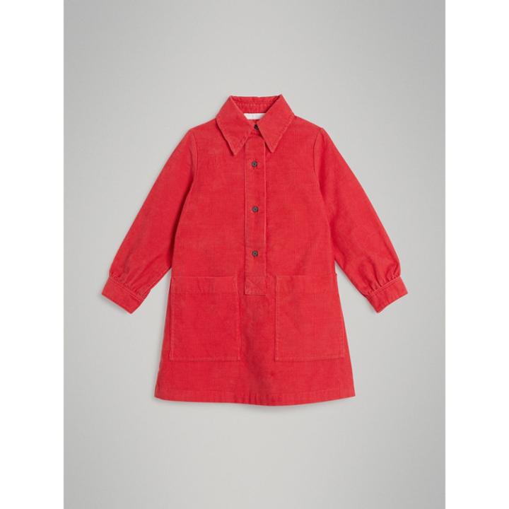 Burberry Burberry Corduroy Shirt Dress, Size: 14y