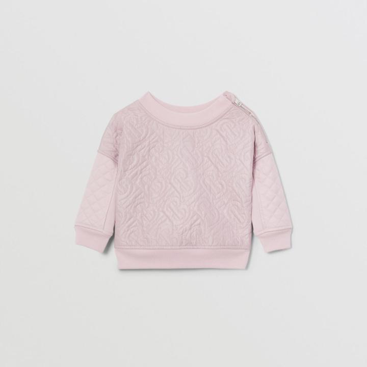 Burberry Burberry Childrens Monogram Quilted Panel Cotton Sweatshirt, Size: 2y