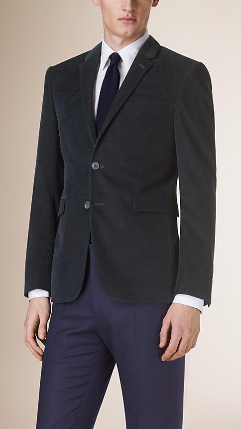 Burberry Slim Fit Corduroy Tailored Jacket