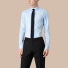Burberry Burberry Modern Fit Gingham Cotton Poplin Shirt, Size: 15.5, Blue