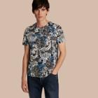 Burberry British Seaside Print Cotton T-shirt