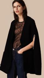 Burberry Prorsum Ribbed-knit Cashmere Wool Cape