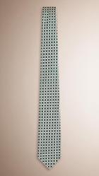 Burberry Modern Cut Abstract Pattern Silk Tie