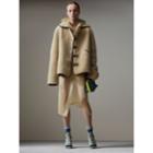 Burberry Burberry Shearling And Lambskin Jacket, Size: 02, Brown