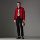 Burberry Burberry Slim Fit Tropical Gabardine Harrington Jacket, Size: 44, Red
