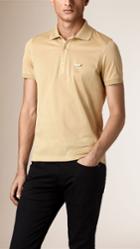 Burberry Burberry Dragonfly Pin Cotton Piqu Polo Shirt, Size: Xl, Brown