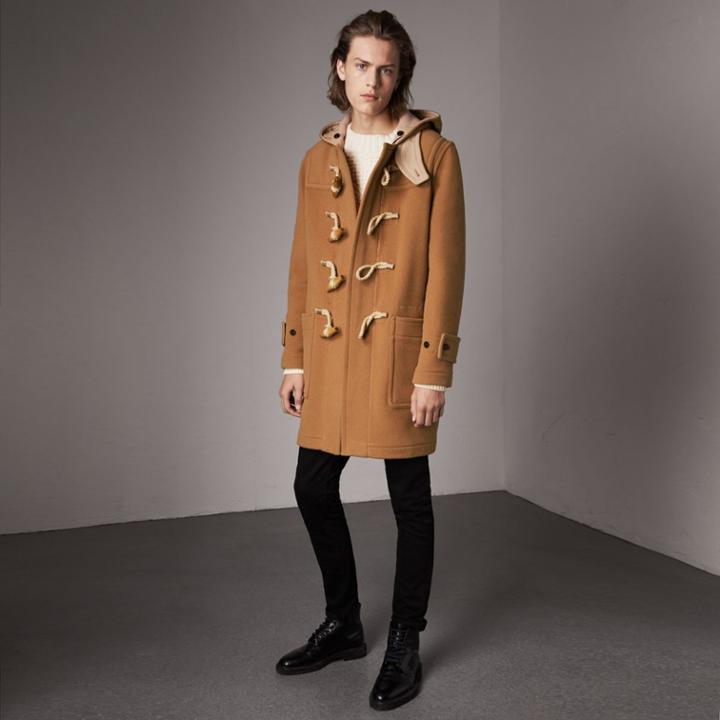 Burberry Burberry The Greenwich Duffle Coat, Size: 46, Beige