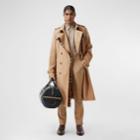 Burberry Burberry Wool Silk And House Check Loop-back Trench Coat, Size: 44