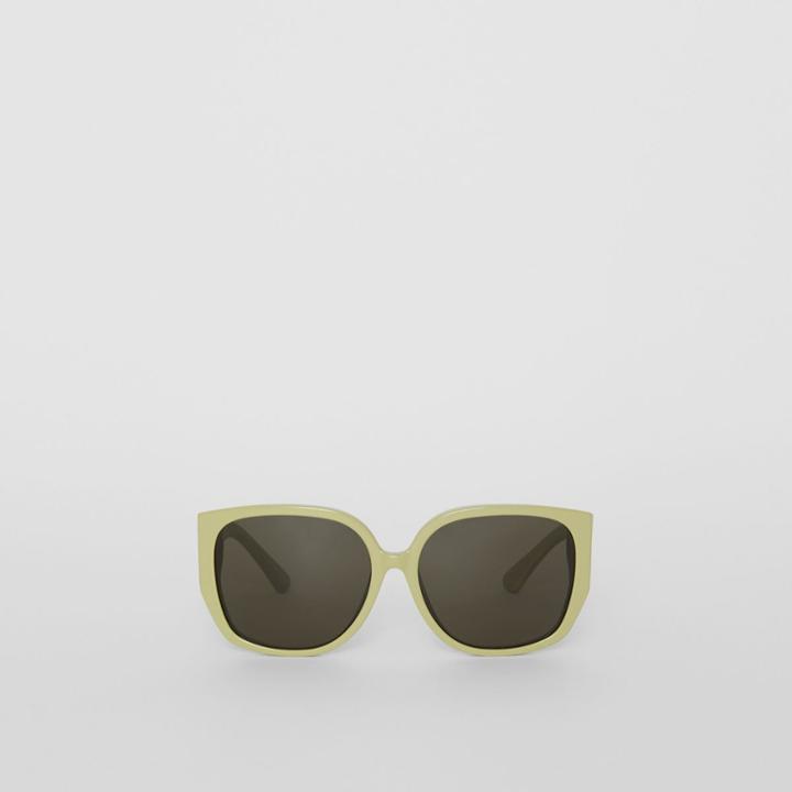 Burberry Burberry Oversized Butterfly Frame Sunglasses, Green