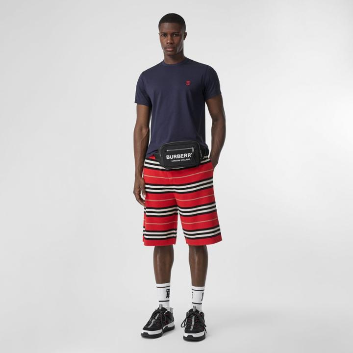 Burberry Burberry Monogram Motif Cotton T-shirt, Size: Xxl, Navy