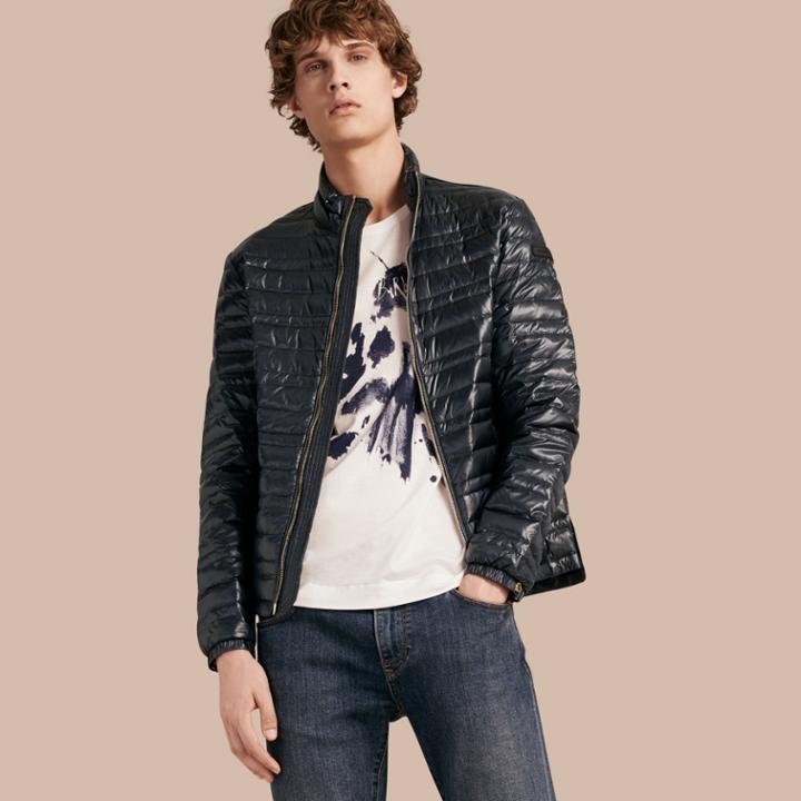 Burberry Burberry Lightweight Down-filled Jacket, Blue