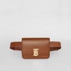 Burberry Burberry Leather Belted Tb Bag, Brown