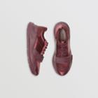 Burberry Burberry Satin Sneakers, Size: 35, Red
