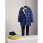Burberry Burberry Quilted Down-filled Coat, Size: 6y, Blue