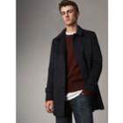 Burberry Burberry Wool Cashmere Car Coat, Size: 34, Blue