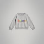 Burberry Burberry Archive Logo Cotton Jersey Sweatshirt, Size: 14y, Grey
