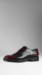 Burberry Prorsum Two Tone Leather Wingtip Brogues