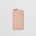 Burberry Burberry Perforated Leather Ziparound Wallet, Pink