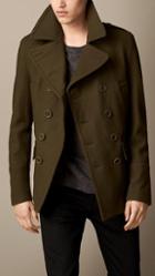 Burberry Brit Wool Cashmere Pea Coat