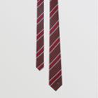 Burberry Burberry Modern Cut Striped Silk Jacquard Tie, Red