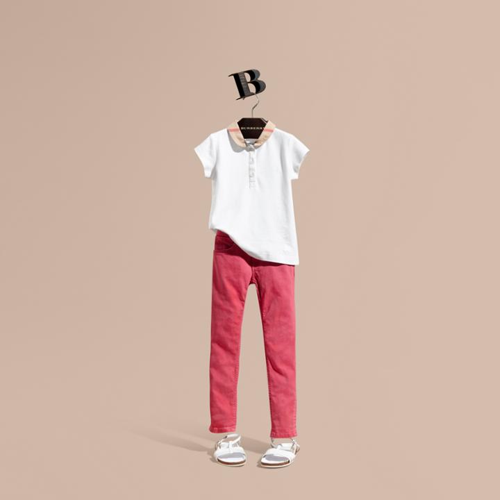 Burberry Burberry Skinny Fit Jeans, Size: 6y, Red