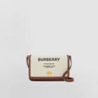 Burberry Burberry Horseferry Print Cotton Canvas And Leather Penny Bag