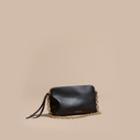 Burberry Burberry Grainy Leather Clutch Bag, Black