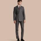 Burberry Modern Fit Travel Tailoring Brushed Wool Trousers