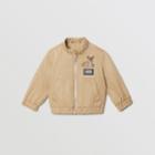 Burberry Burberry Childrens Deer Motif Cotton Twill Harrington Jacket, Size: 18m