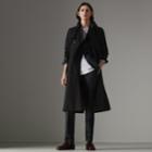 Burberry Burberry The Long Kensington Heritage Trench Coat, Size: 40, Black