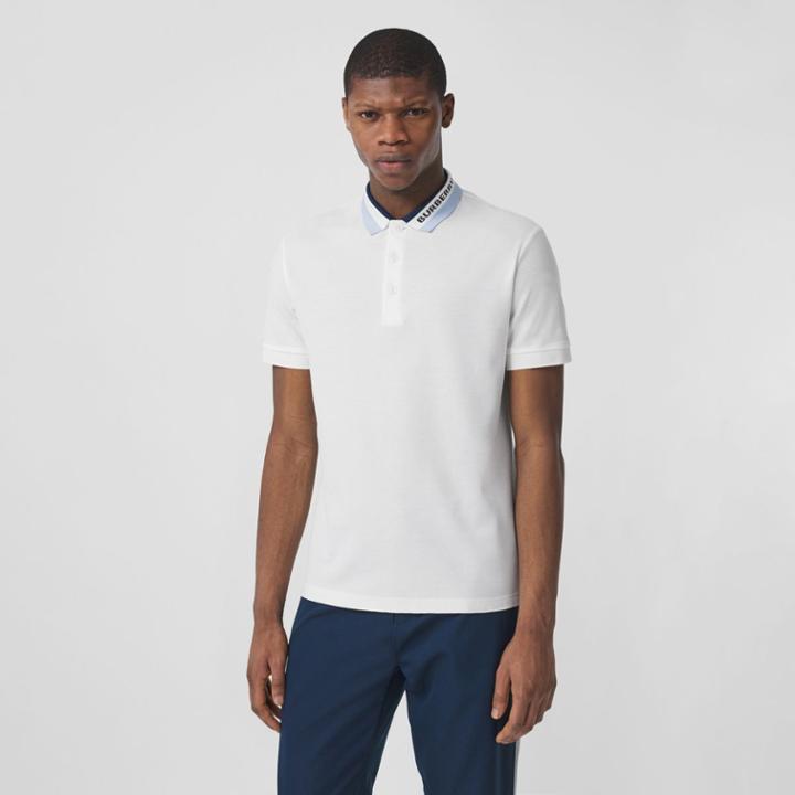 Burberry Burberry Logo Detail Cotton Piqu Polo Shirt, Size: Xxl