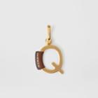 Burberry Burberry Leather-wrapped 'q' Alphabet Charm, Brown