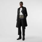 Burberry Burberry Studded Silk Satin Tailored Trousers, Size: 02, Black