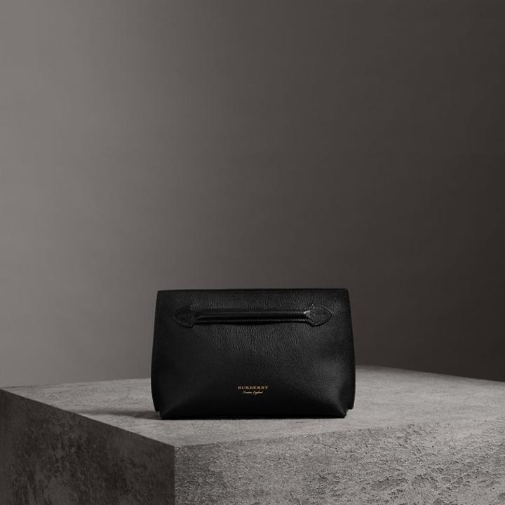Burberry Burberry Grainy Leather Wristlet Clutch