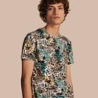 Burberry Burberry British Seaside Print Cotton T-shirt, Size: Xxxl, Green