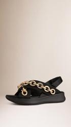 Burberry Chain-embellished Sport Sandals