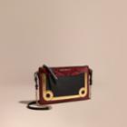 Burberry Burberry Leather And Snakeskin Clutch Bag, Black