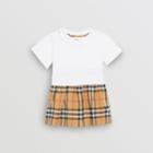 Burberry Burberry Childrens Vintage Check Cotton Dress With Bloomers, Size: 18m, White