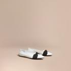 Burberry Burberry Patent Leather Loafers With Grosgrain Bow, Size: 39, White